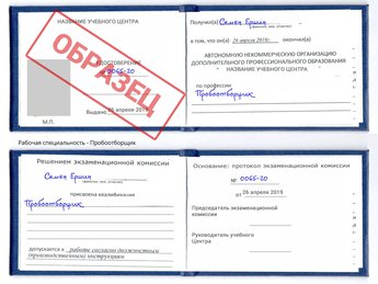 Обучение Пробоотборщик
